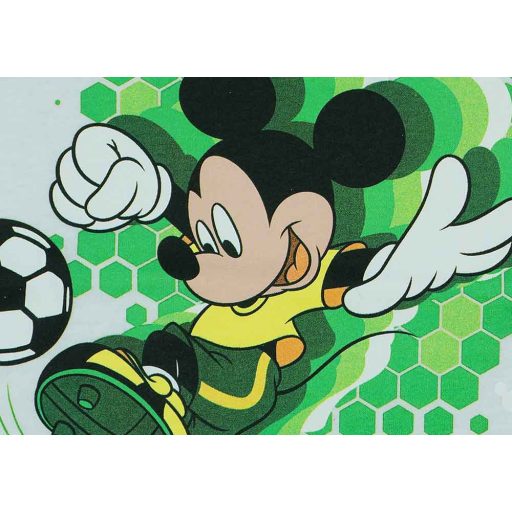 Rövid ujjú kisfiú póló focis Mickey mintával