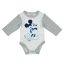 Hosszú ujjú baba body Mickey egér mintával