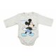Hosszú ujjú baba body Mickey mintával