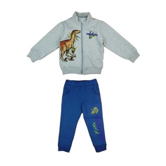 Belül bolyhos fiú szabadidő szett dinós mintával Belül bolyhos fiú szabadidő szett dinós mintával