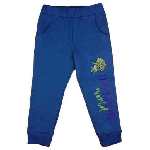 Belül bolyhos fiú szabadidő szett dinós mintával