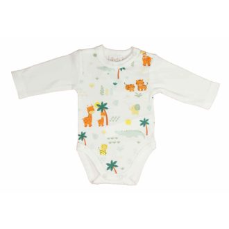 Hosszú ujjú baba body Szafaris mintával Hosszú ujjú baba body Szafaris mintával