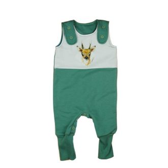   Ujjatlan belül bolyhos baba rugdalózó állatos mintával 2:1 méret