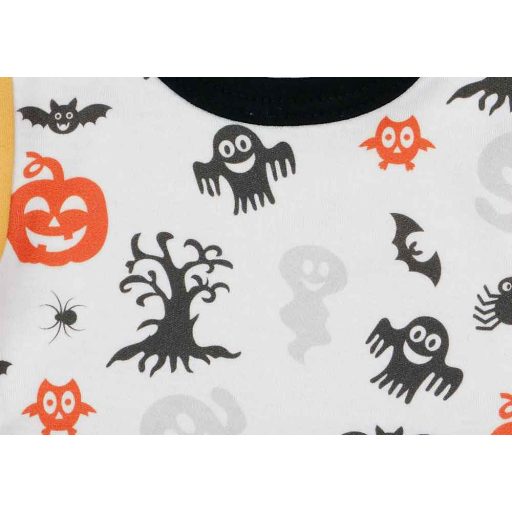 Halloween mintás hosszú ujjú baba body