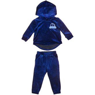 Plüss baba kisfiú szabadidő szett autós mintával Plüss baba kisfiú szabadidő szett autós mintával