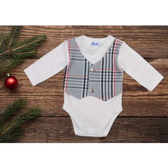 Mellényes hosszú ujjú baba body Mellényes hosszú ujjú baba body