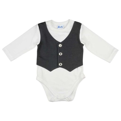 Mellényes hosszú ujjú baba body