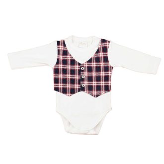 Mellényes hosszú ujjú baba body Mellényes hosszú ujjú baba body