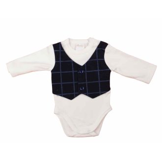 Mellényes hosszú ujjú baba body Mellényes hosszú ujjú baba body