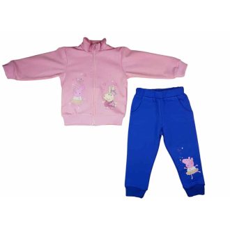 Belül bolyhos kislány szabadidő szett Peppa malac mintával   Belül bolyhos kislány szabadidő szett Peppa malac mintával