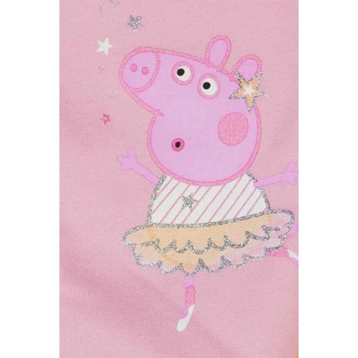 Belül bolyhos kislány szabadidő szett Peppa malac mintával