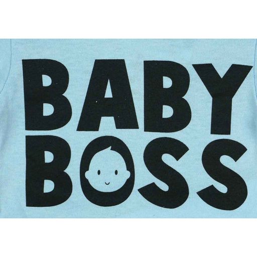 Rövid ujjú feliratos baba body