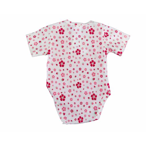 Bébi ru kombi egyfal Vp. V.PINK/FEHÉR VIRÁG 080