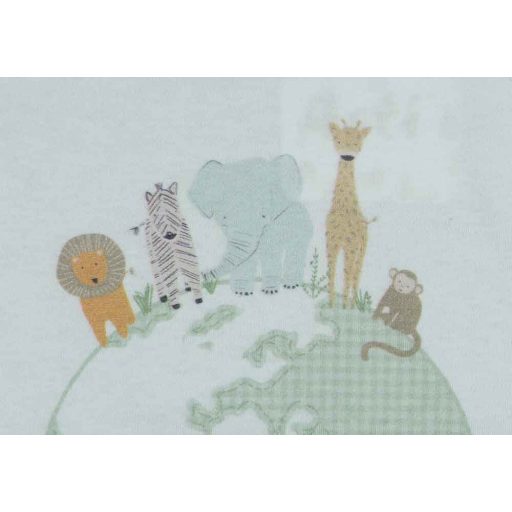 Hosszú ujjú baba body állatos mintával