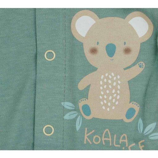 Hosszú ujjú baba rugdalózó koalás mintával