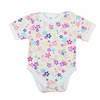 Rövid ujjú dupla patentos baba body