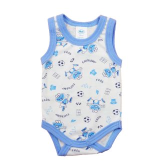 Ujjatlan mintás nyári baba body