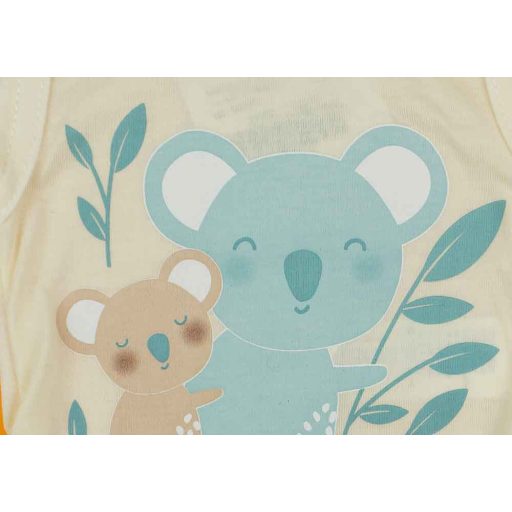 Ujjatlan baba body koalás mintával