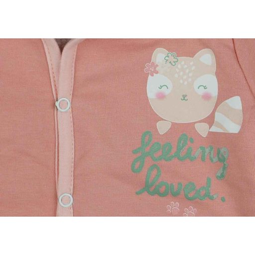 Baba kapucnis kocsikabát cicás mintával