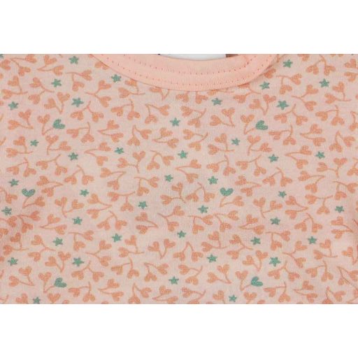 Rövid ujjú mintás kislány baba body