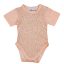 Rövid ujjú mintás kislány baba body