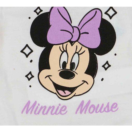 Rövid ujjú kislány baba body Minnie egér mintával