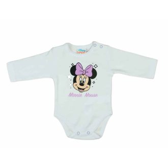 Hosszú ujjú baba body Minnie egér mintával
