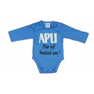 Feliratos hosszú ujjú baba body