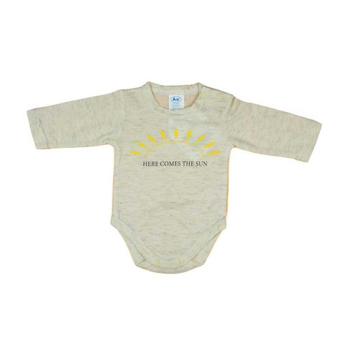 Feliratos hosszú ujjú baba body