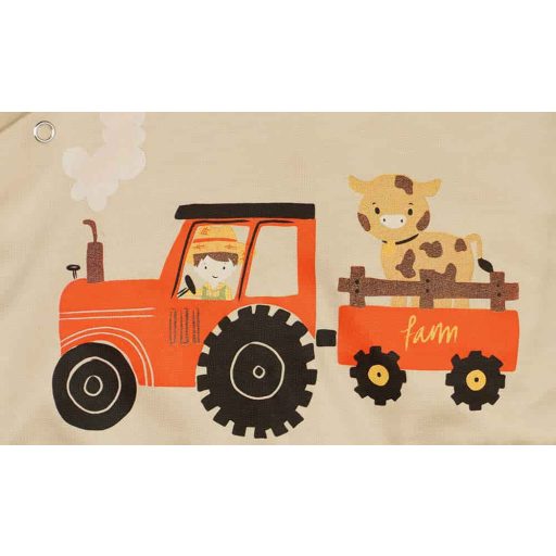 Belül bolyhos fiú szabadidő szett traktoros mintával
