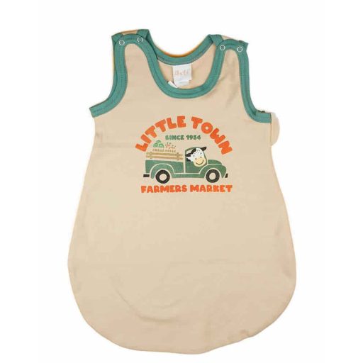 Ujjatlan vékony pamut hálózsák bocis mintával 1 TOG