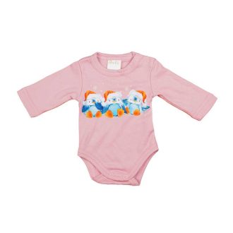 Hosszú ujjú baba body bébi pingvin mintával Hosszú ujjú baba body bébi pingvin mintával