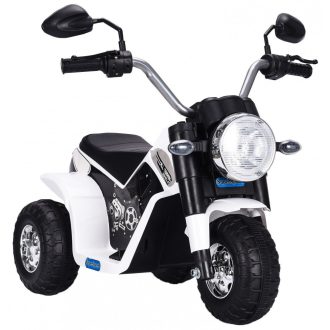   Apollo elektromos gyerekmotor 3 kerekű visszapillantóval Ocie - Fehér