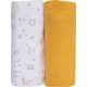 Bubaba muslin pelenka 70x70 cm (2 db)- Yellow