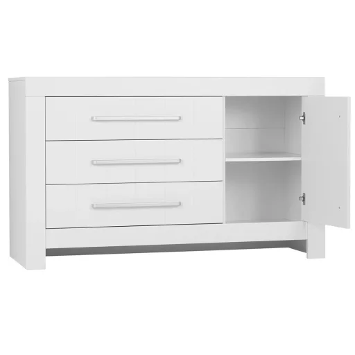 Pinio Calmo Grey 3 fiókos szekrény + 1 ajtó