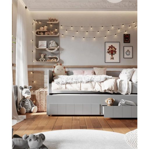 Pinio Calmo Grey Day bed (kihúzható ágy)