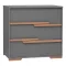 Pinio Snap Dark Grey 3 fiókos szekrény