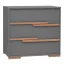 Pinio Snap Dark Grey 3 fiókos szekrény