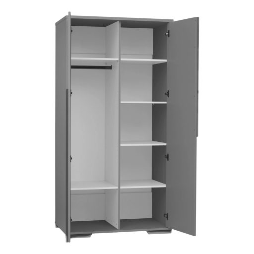 Pinio Snap Dark Grey 2 ajtós szekrény