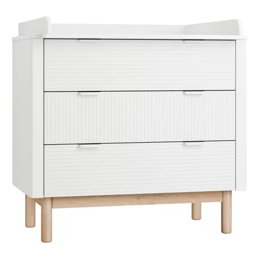 Pinio Miloo 3 fiókos fehér szekrény