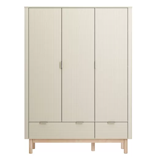 Pinio Miloo champagne háromajtós szekrény