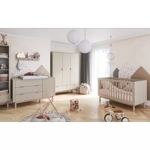 Pinio Miloo champagne háromajtós szekrény