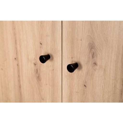 Klups Pauline kétajtós szekrény (grafit-tölgy)