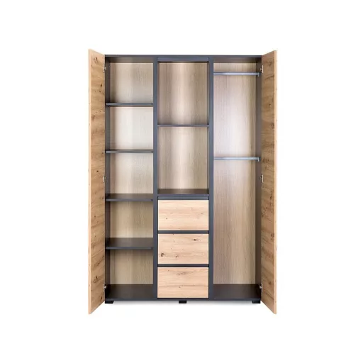 Klups Dalia három részes szekrény (antracit-tölgy)