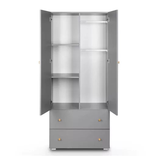 Klups Pauline kétajtós szekrény (grafit)