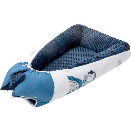 Bubaba babafészek minky "L" méret- Happy builders