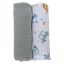 Bubaba muslin pelenka 70x70 cm (2 db)-mint/white