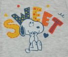 ABR Hosszú ujjú pamut body - Szürke - Snoopy (80)