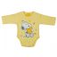 ABR Hosszú ujjú pamut body - Sárga - Snoopy (50)