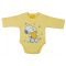 ABR Hosszú ujjú pamut body - Sárga - Snoopy (62)